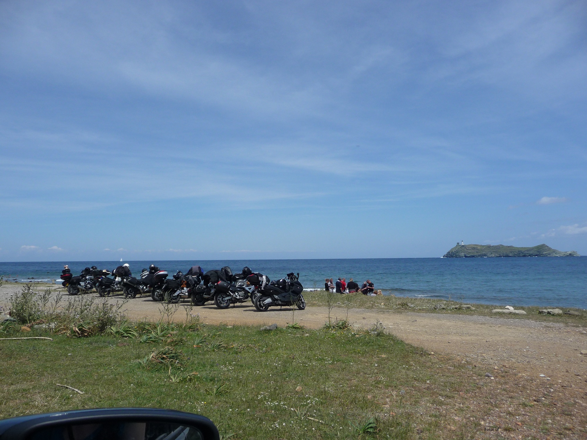 Keine Seltenheit auf Korsika - Motorradfahrer