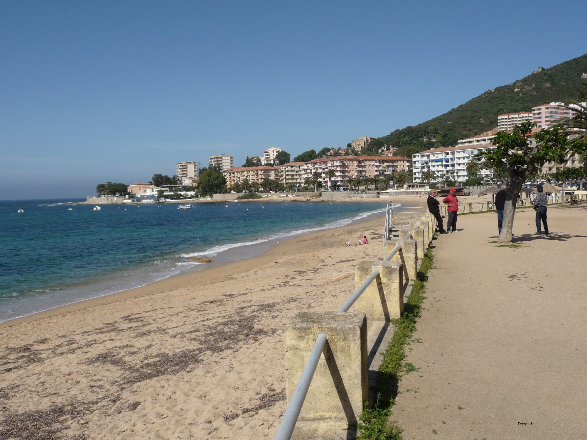 Strand und Promenade in Ajaccio