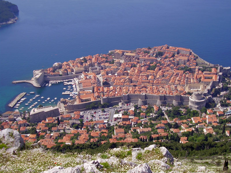 Dubrovnik an der Kroatischen Adria - die gesamte Innenstadt ist UNESCO Weltkulturerbe.
